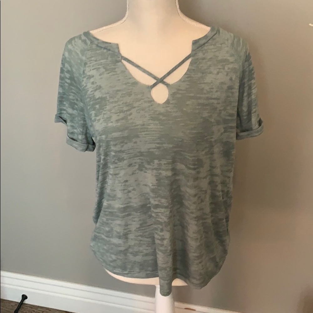 Apricot lane criss cross v neck NWT